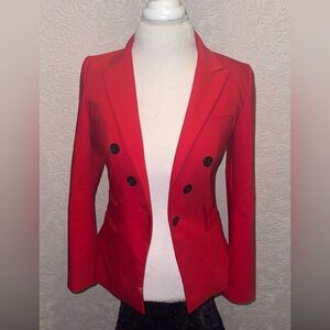 Express Scarlet Blazer with Ebony Buttons